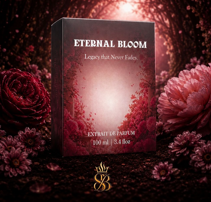 Eternal Bloom box surrounded by roses